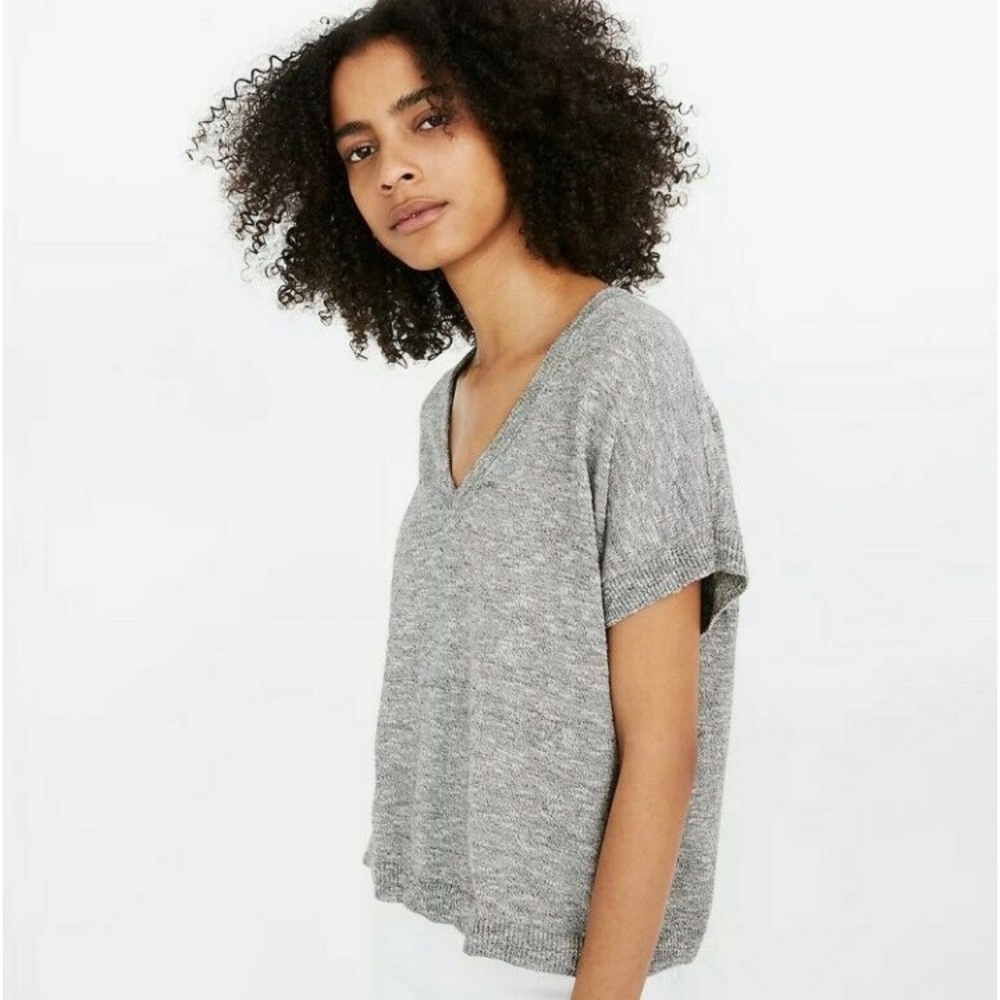 Madewell heather gray top